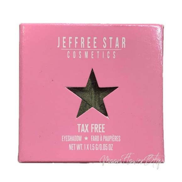 Jeffree Star “Tax Free” Green Gold Eyeshadow Single – Metallic Finish, Vegan - Picture 1 of 5
